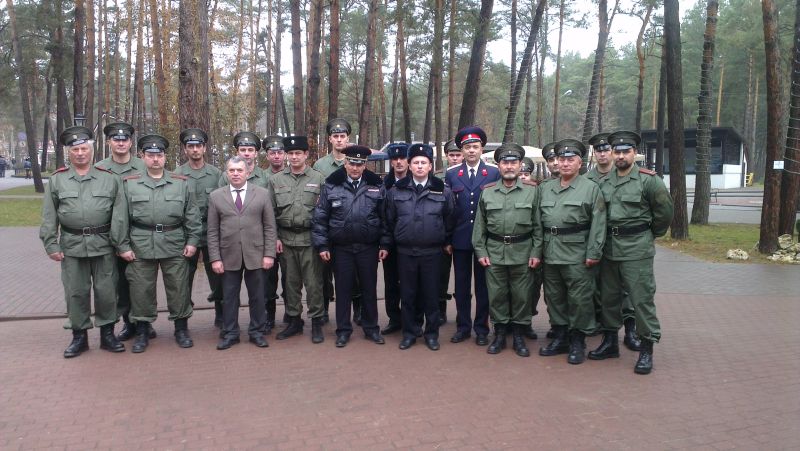 01 ноября 2014 г.: казаки Московской области на службе по поддержанию общественного порядка. г. Серпухов